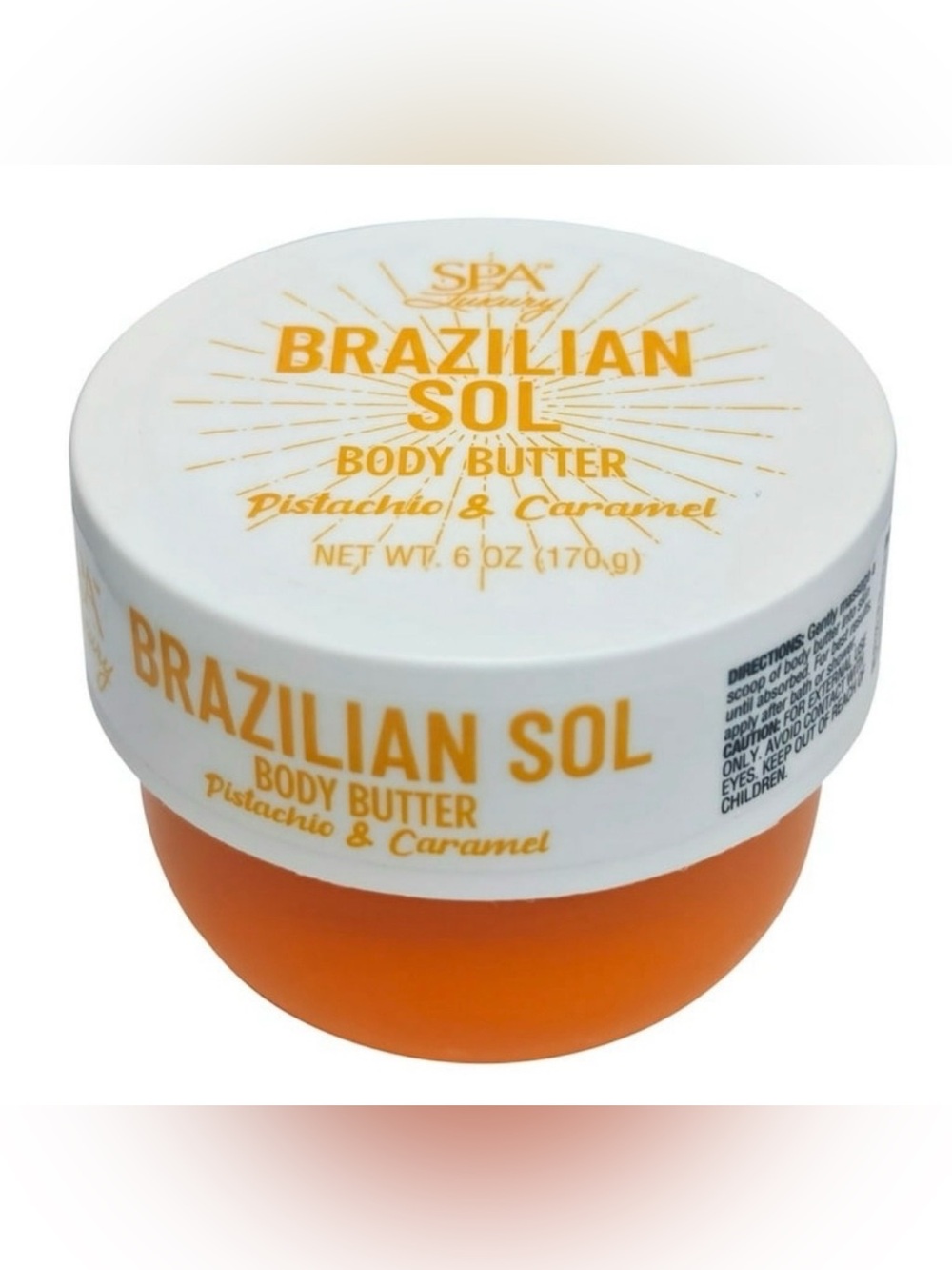 Brazilian Sol Pistachio & Caramel Body Butter – Rich Hydration Cream